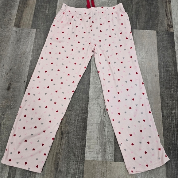 laura Ashley soft and cozy valentine heart pajamas pants new - Picture 6 of 6